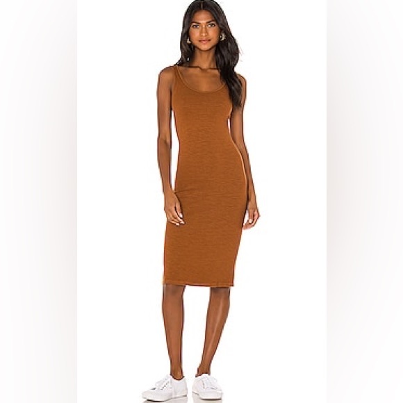 (A53) MONROW Supersoft Rib Tank Dress in Caramel, Color: Caramel, Size XL, NWT - Picture 10 of 16